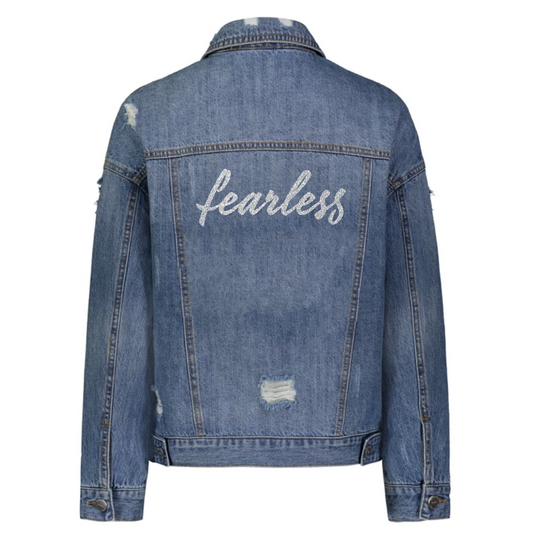 Fearless Denim Jacket in Silver