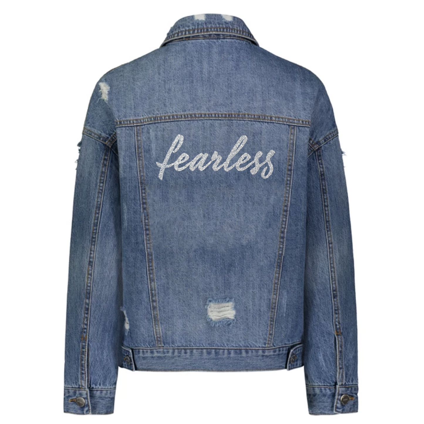 Fearless Denim Jacket in Silver